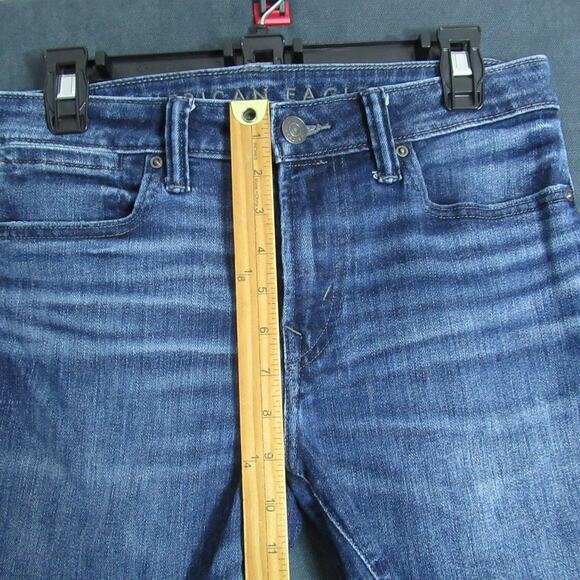 American Eagle Jeans Mens 30x30 Blue Athletic Skinny Airflex Temp Tech Denim - Picture 5 of 10